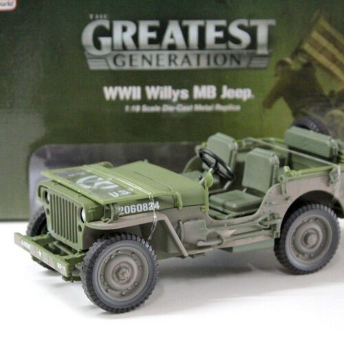 1:18 Auto World Willys Jeep US Army 1941 muddy green