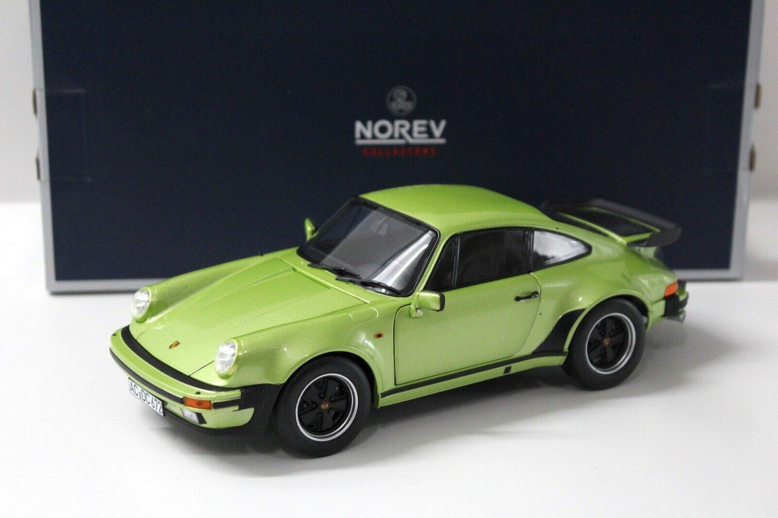 1:18 Norev Porsche 911 930 Turbo Coupe green metallic