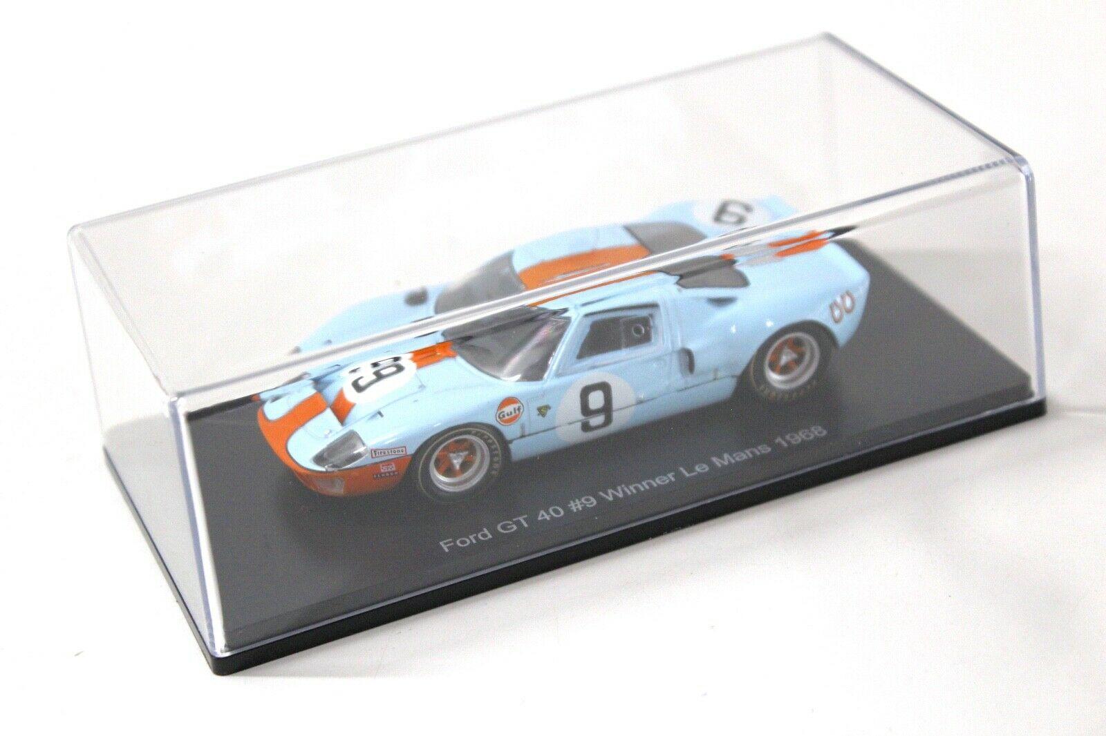 1:43 Spark Ford GT 40 #9 Winner Le Mans 1968 Gulf blue