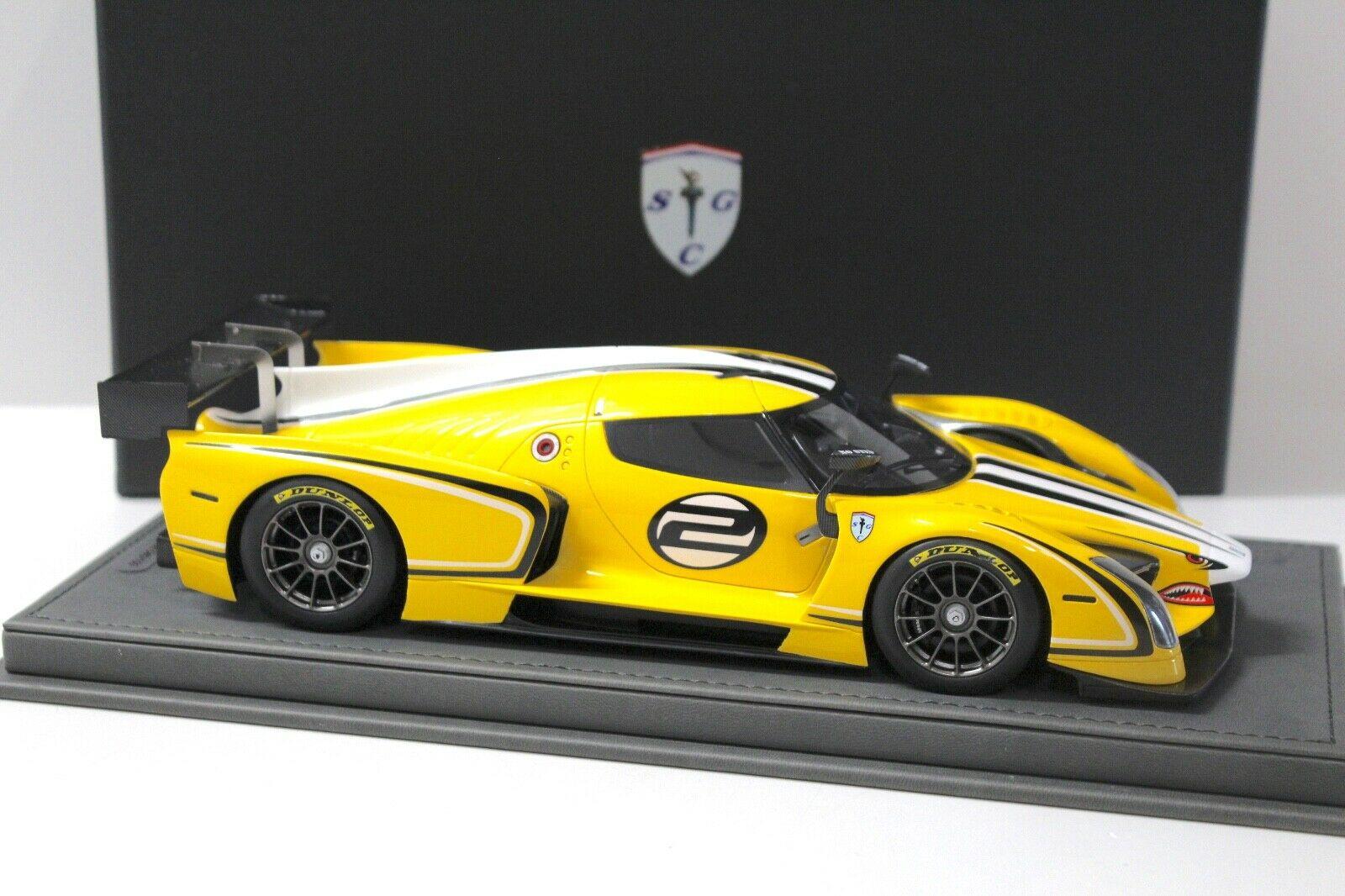 1:18 BBR Glickenhaus SCG 003C 85Â° Geneve Exhibition 2015 #2 yellow