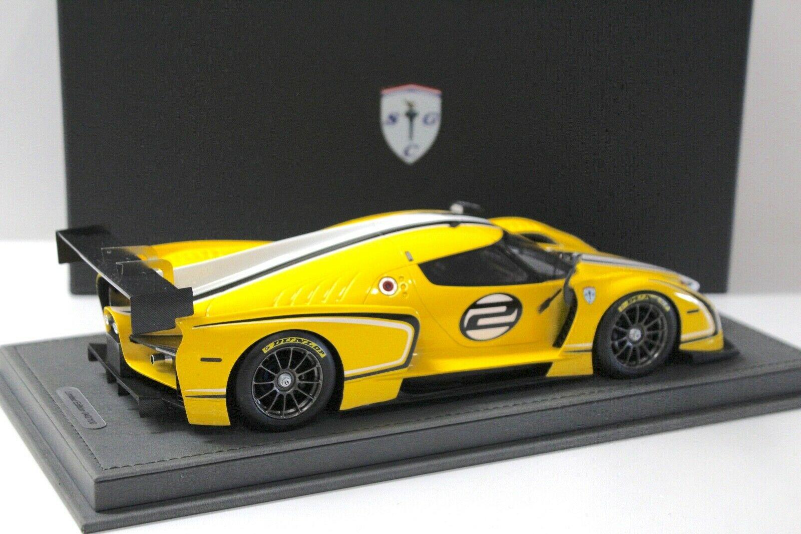1:18 BBR Glickenhaus SCG 003C 85Â° Geneve Exhibition 2015 #2 yellow