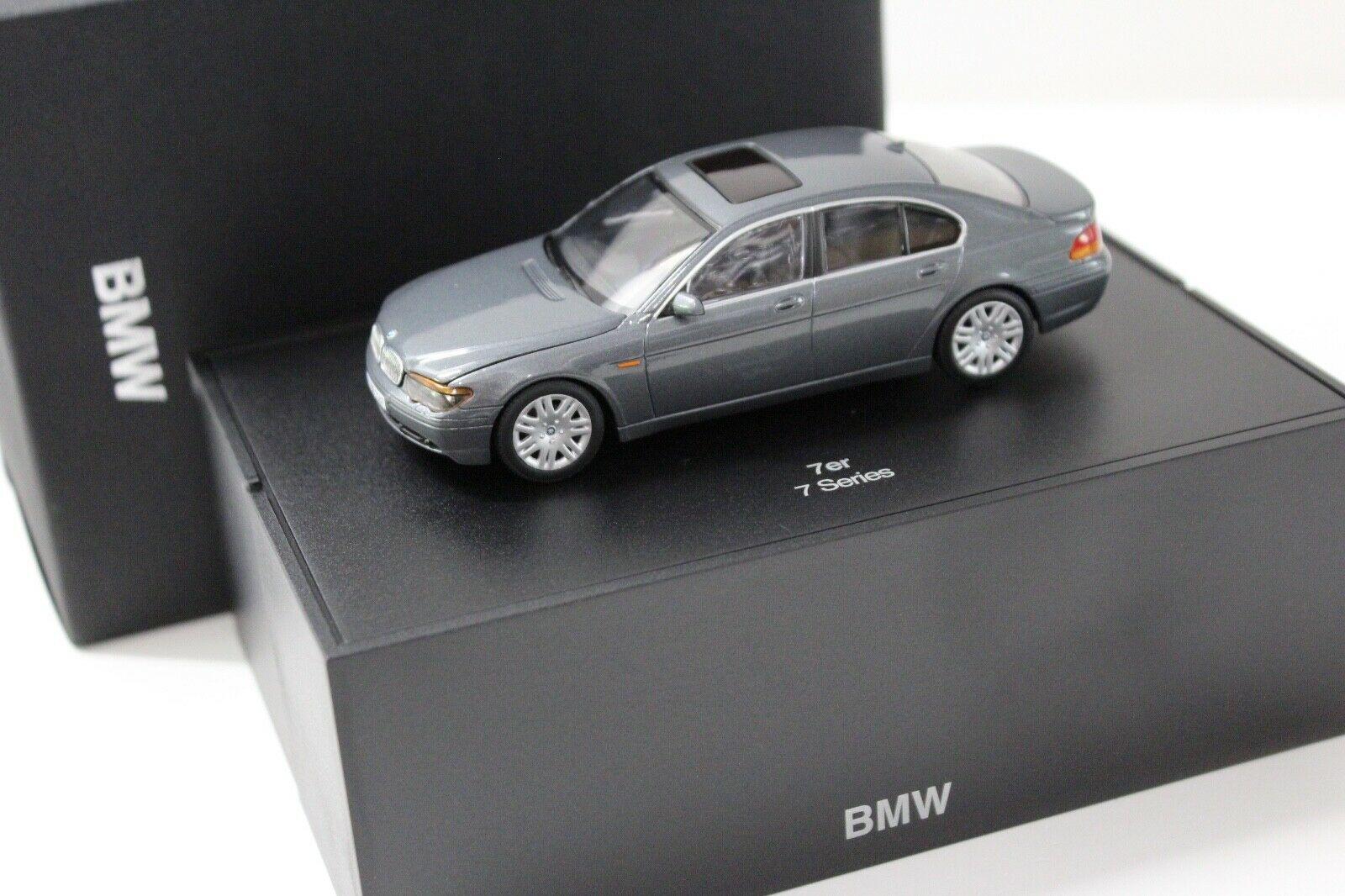 1:43 Minichamps BMW 7er E65 Limousine grey DEALER VERSION