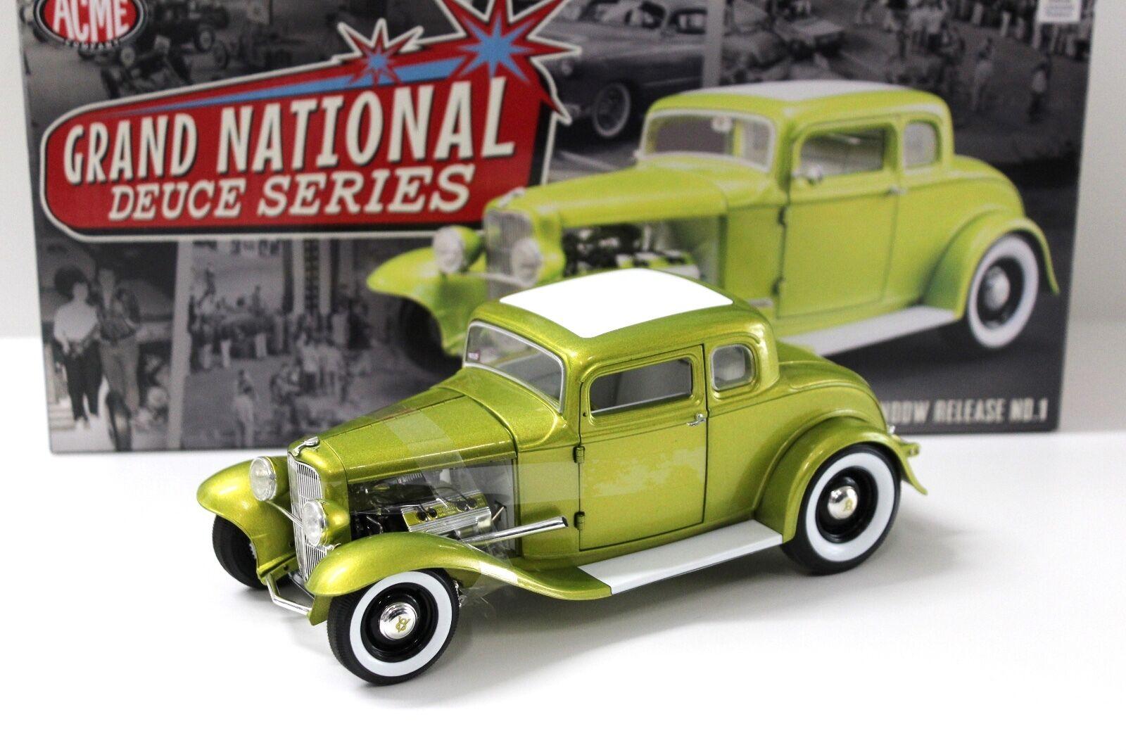 ID 40848 orig.jpg 1:18 ACME 1932 Ford Five Window Hot Rod lemon cosmic