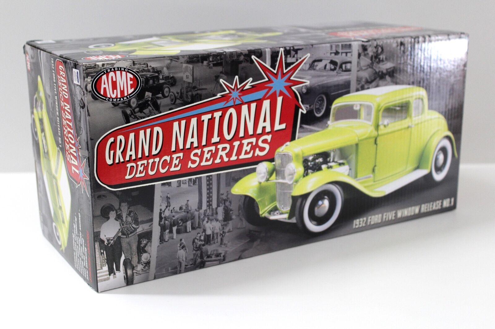 1:18 ACME 1932 Ford Five Window Hot Rod lemon cosmic