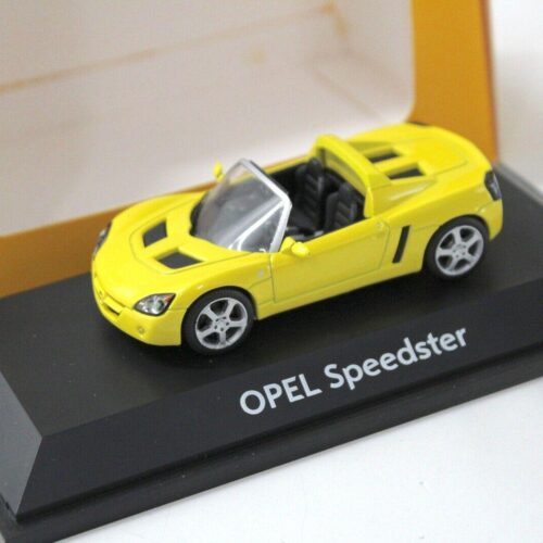 1:43 Schuco Opel Speedster yellow DEALER VERSION