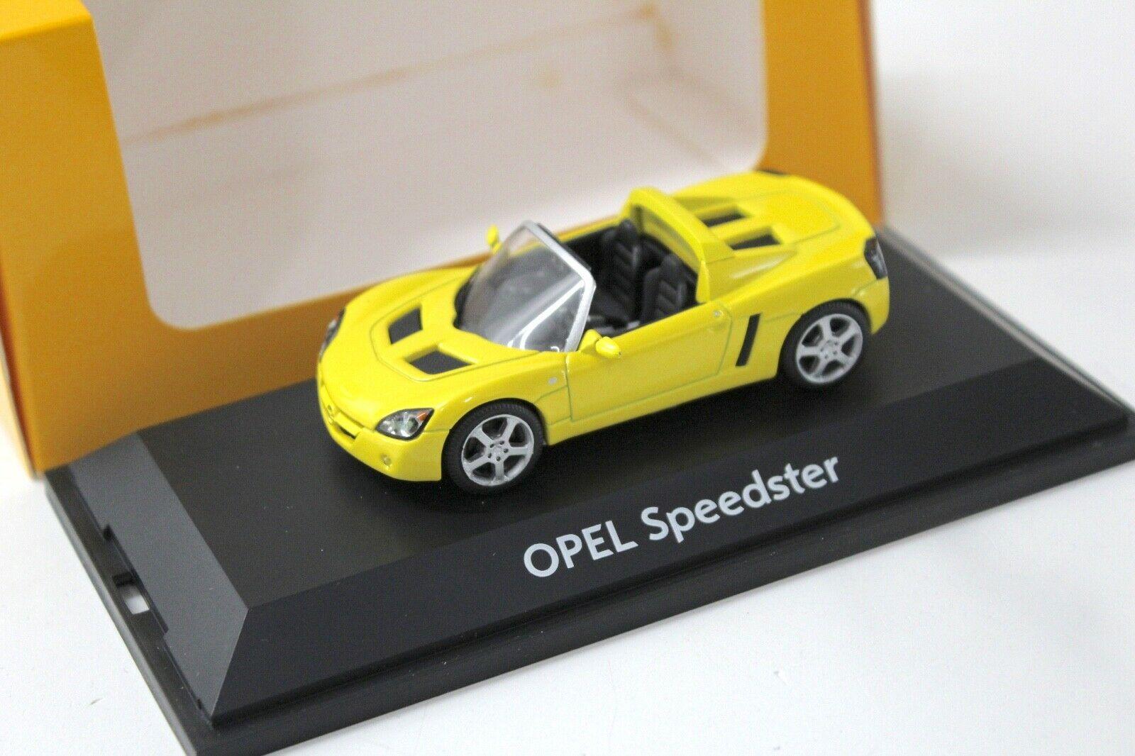 1:43 Schuco Opel Speedster yellow DEALER VERSION