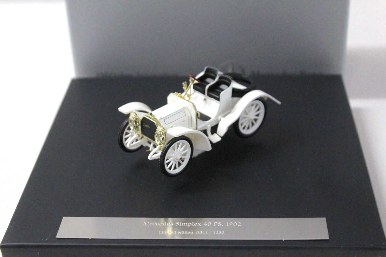 1:43 IXO Mercedes-Simplex 40 PS white 1902 DEALER VERSION