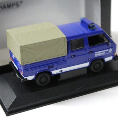 1:43 Minichamps VW T3 Doka-Pritsche THW Hannover blue