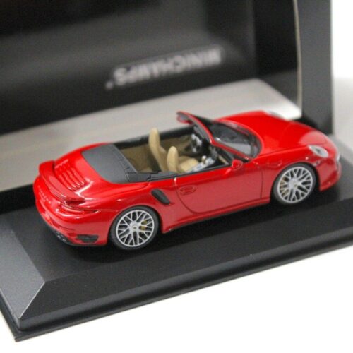 1:43 Minichamps Porsche 911 (991) Turbo S Cabriolet red