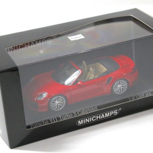 1:43 Minichamps Porsche 911 (991) Turbo S Cabriolet red