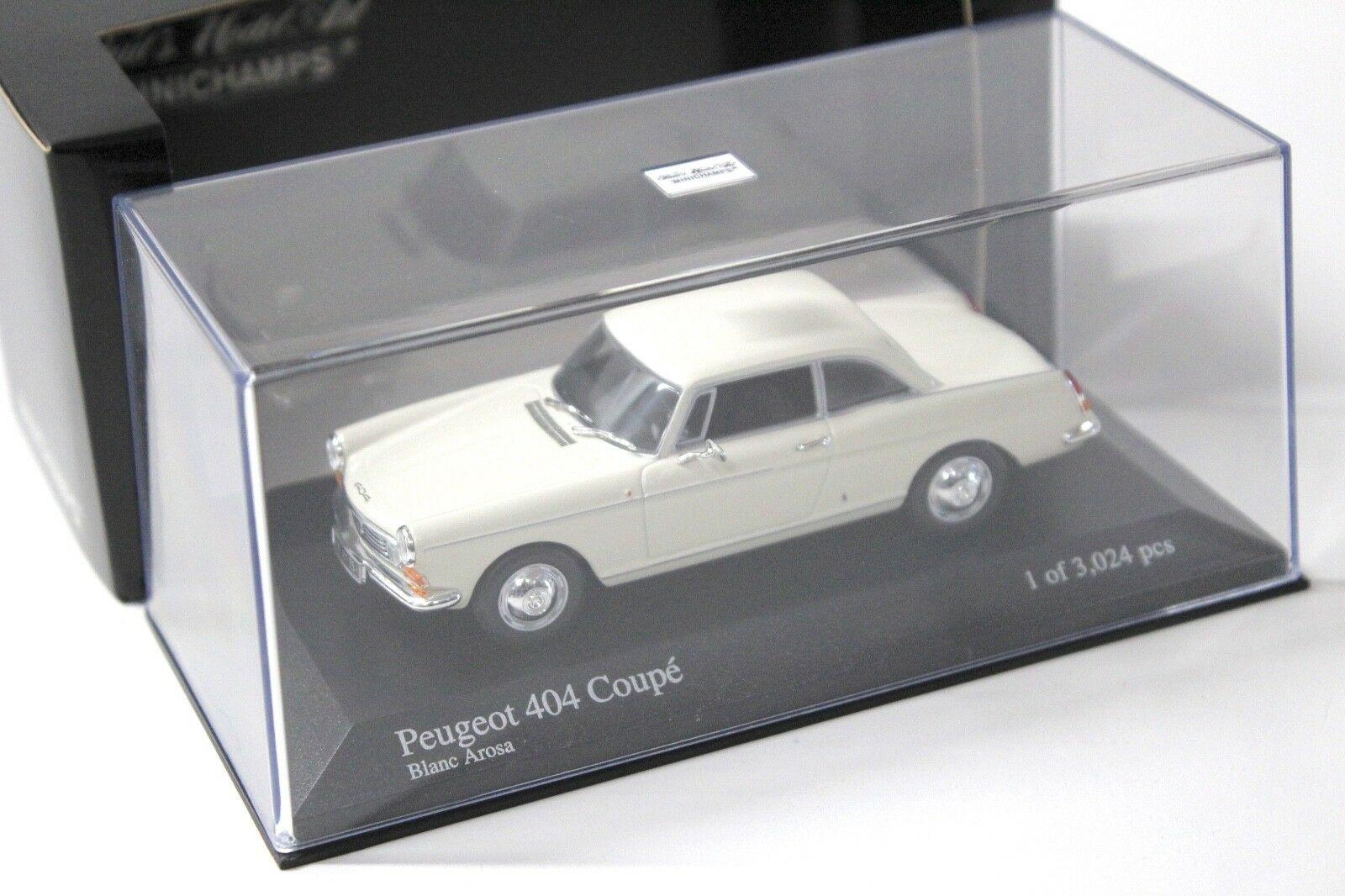 1:43 Minichamps Peugeot 404 Coupe beige white 1962