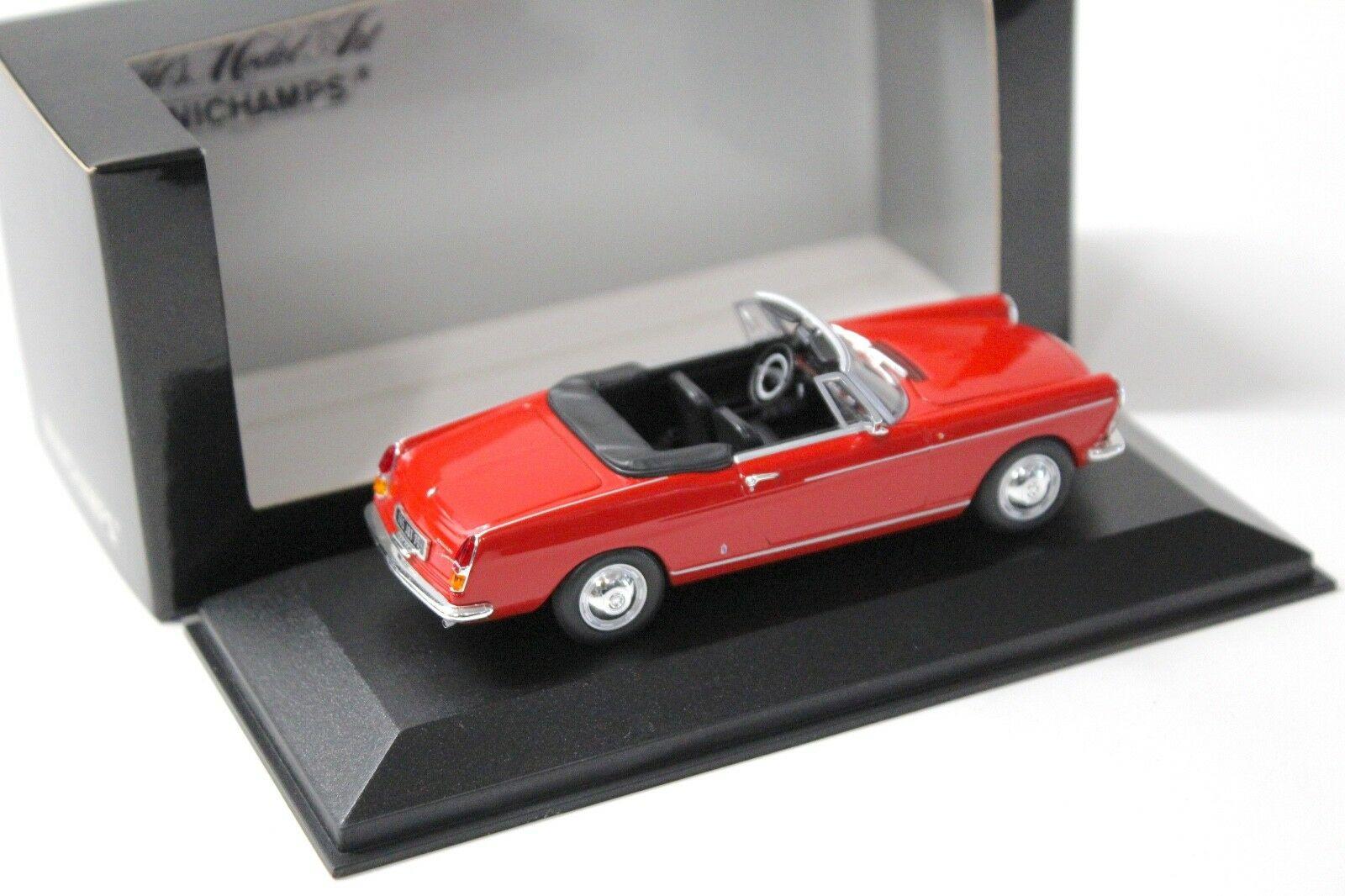 1:43 Minichamps Peugeot 404 Cabriolet red 1962