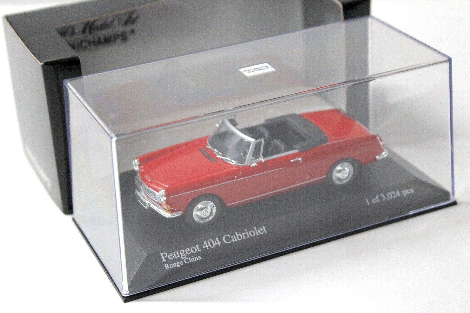1:43 Minichamps Peugeot 404 Cabriolet red 1962