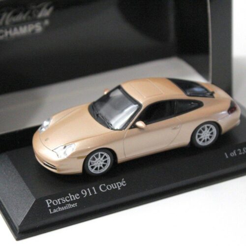 1:43 Minichamps Porsche 911 (996) Carrera Coupe Lachs silver