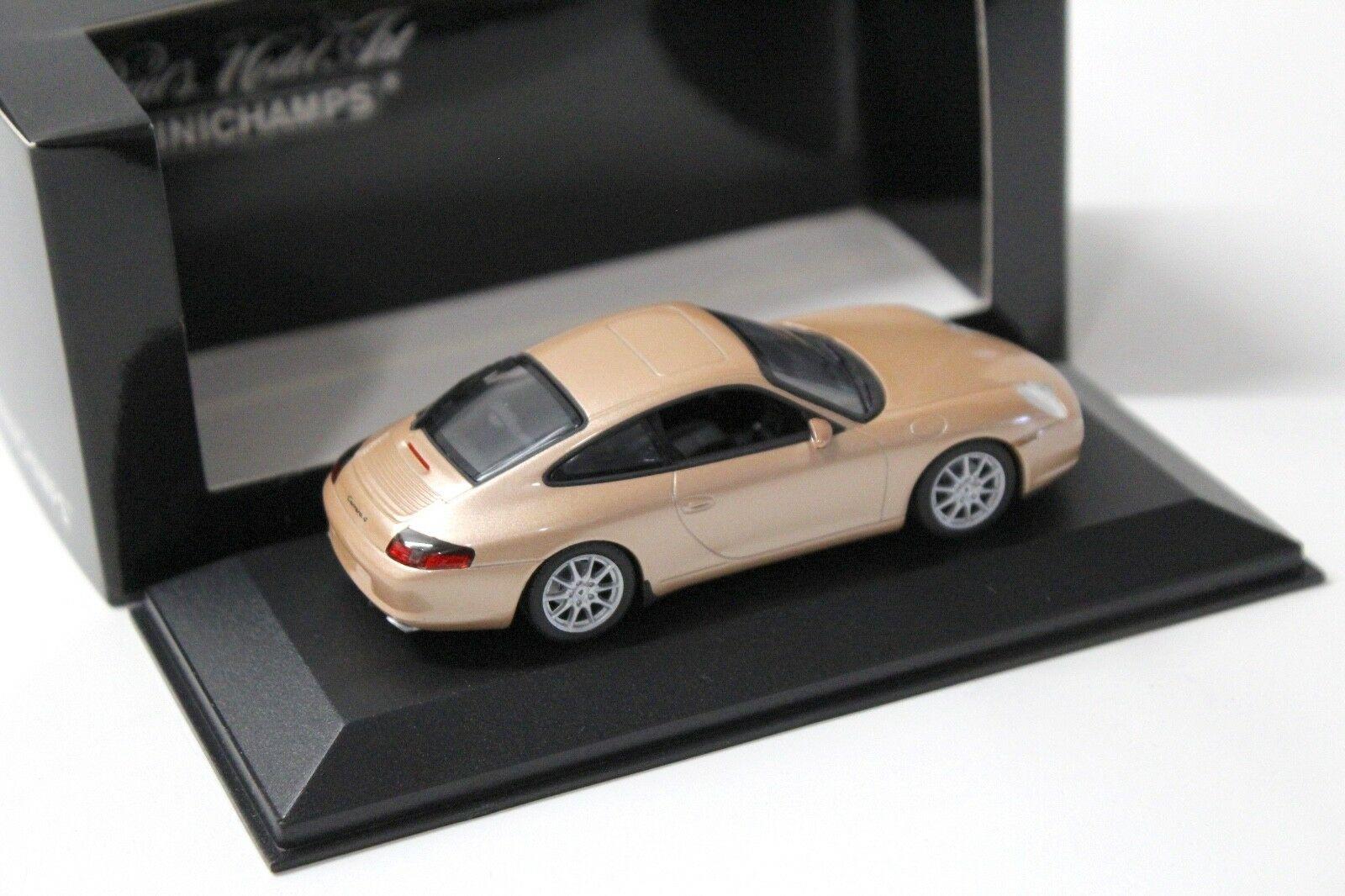 1:43 Minichamps Porsche 911 (996) Carrera Coupe Lachs silver