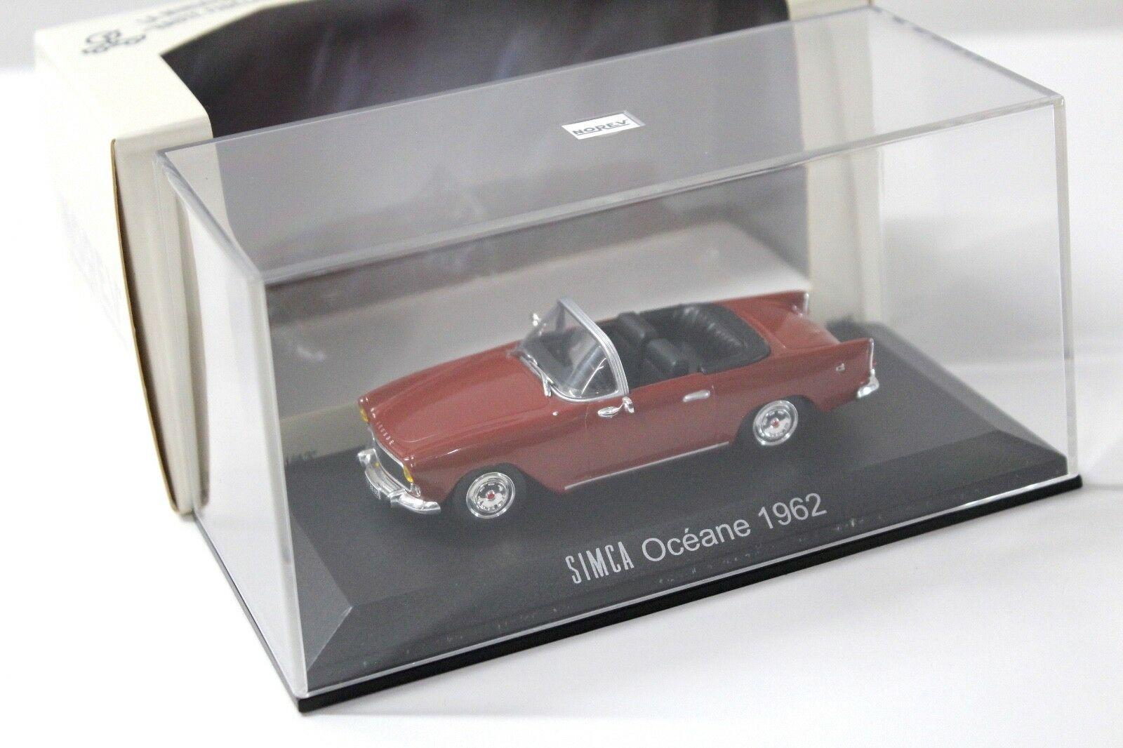 1:43 Norev Simca Oceane Convertible 1962 red