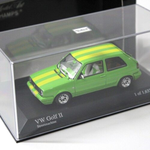1:43 Minichamps VW Golf 2 Streetmachine green/ yellow