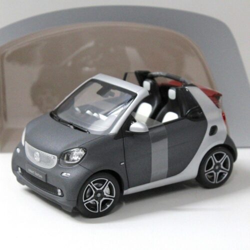 1:18 Norev Smart Fortwo Cabrio grey/silver DEALER VERSION