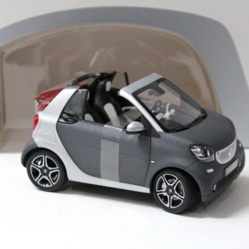 1:18 Norev Smart Fortwo Cabrio grey/silver DEALER VERSION