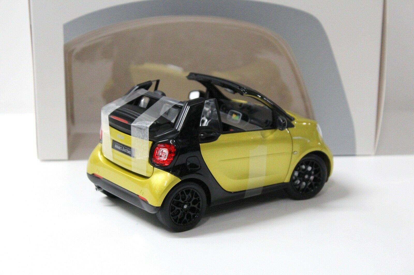 1:18 Norev Smart Fortwo Cabrio yellow/black DEALER VERSION