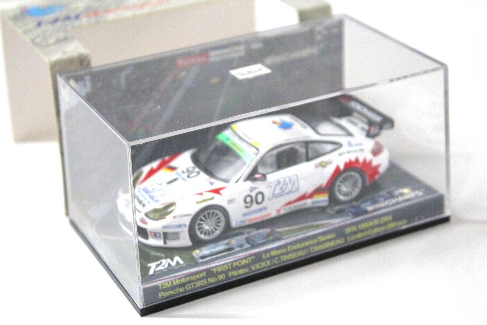 1:43 Minichamps Porsche 911 GT3 RS T2M #90 SPA 2004 white
