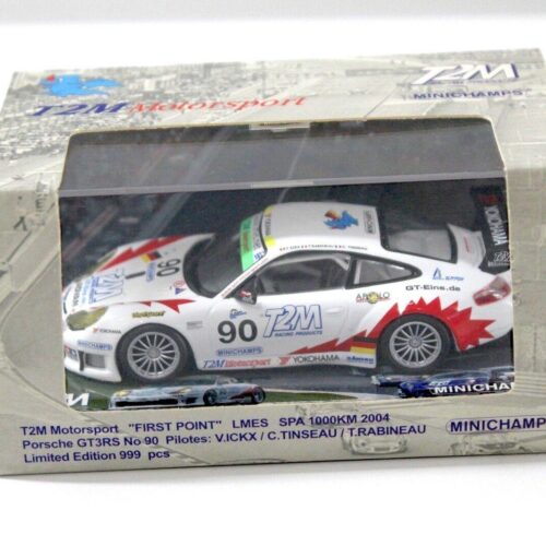 1:43 Minichamps Porsche 911 GT3 RS T2M #90 SPA 2004 white