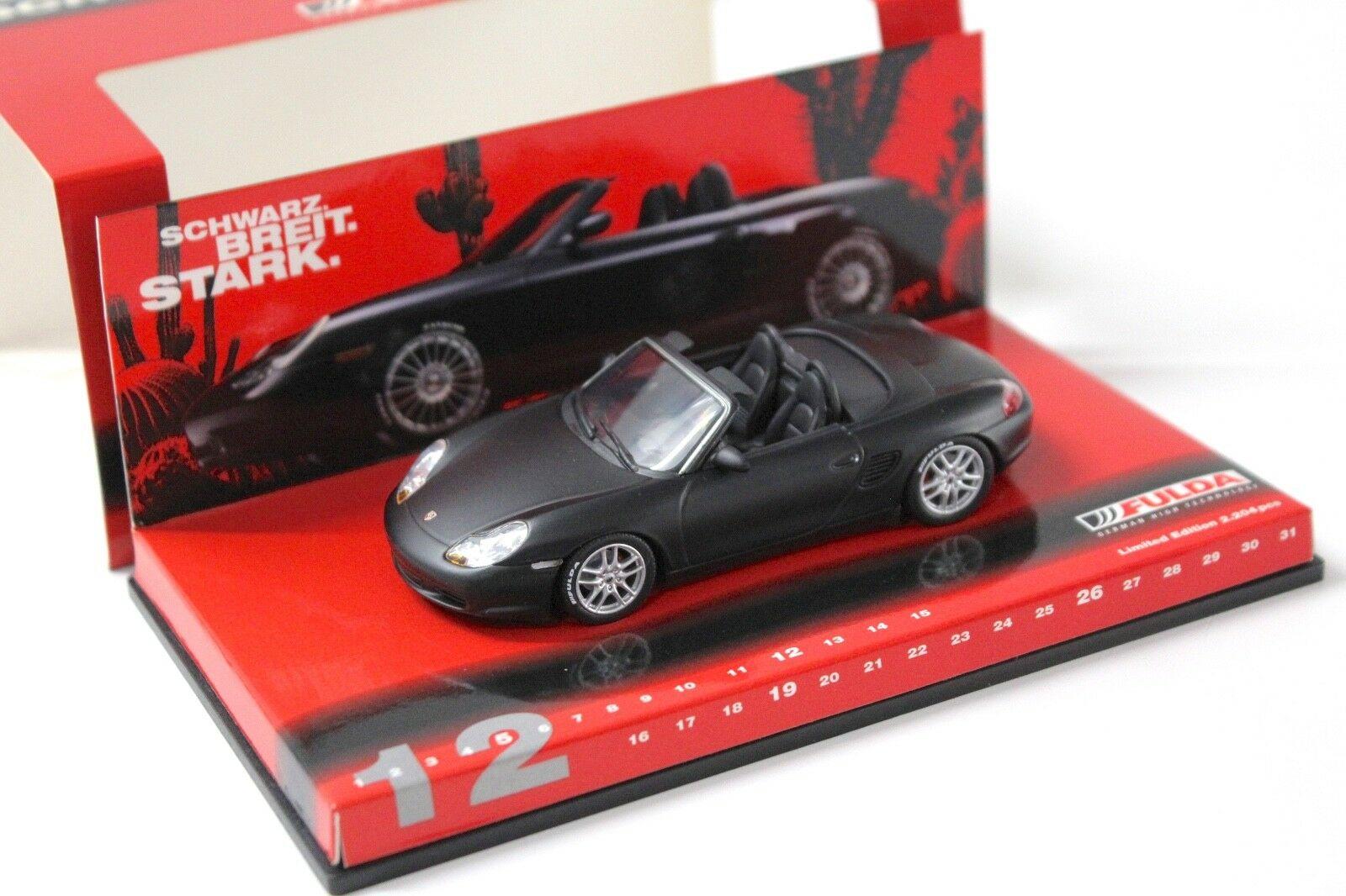 1:43 Minichamps Porsche Boxster S "FULDA" matt black