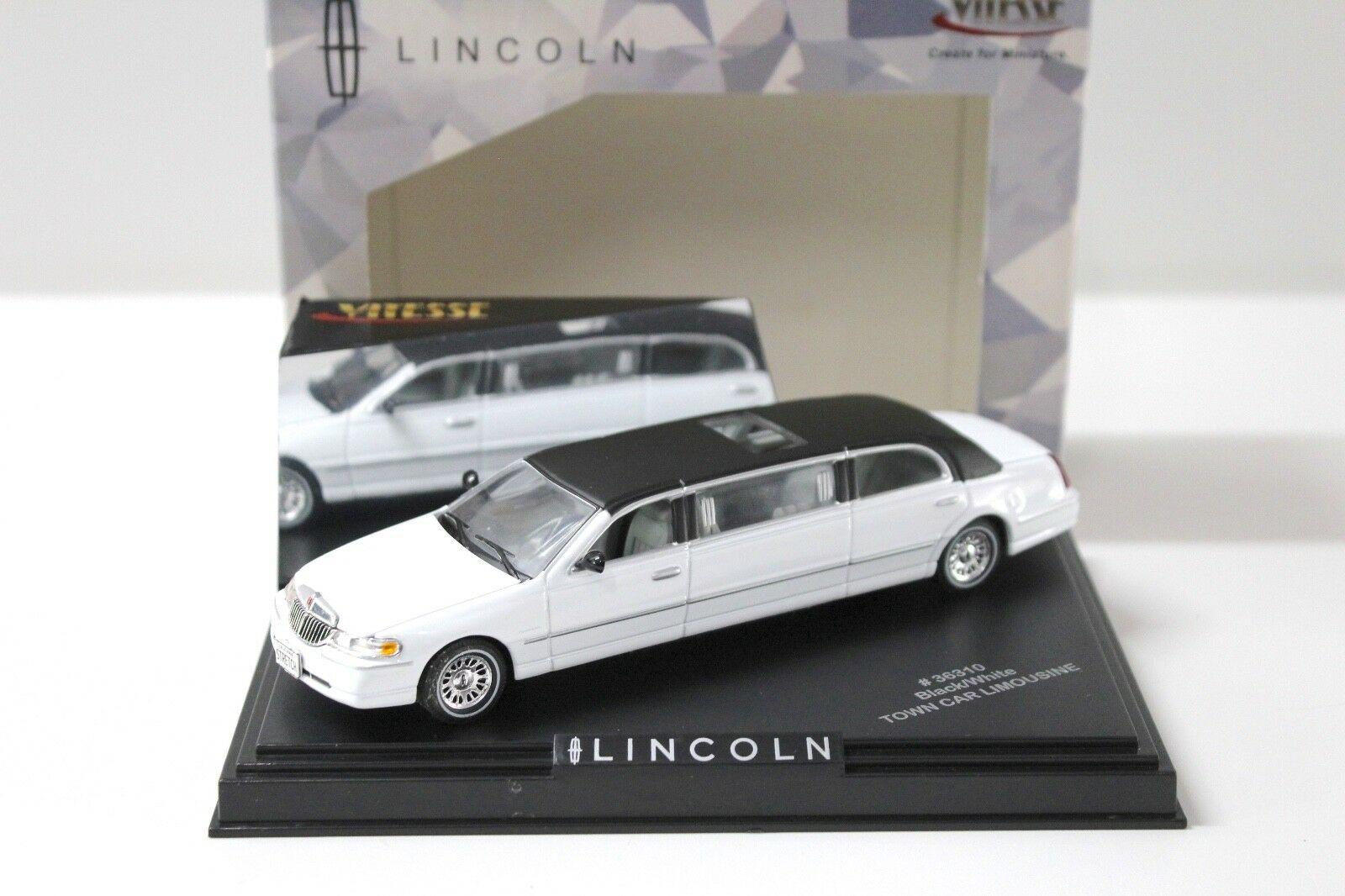 ID 42456 orig.jpg 1:43 Vitesse Lincoln Town Car Limousine white / black roof