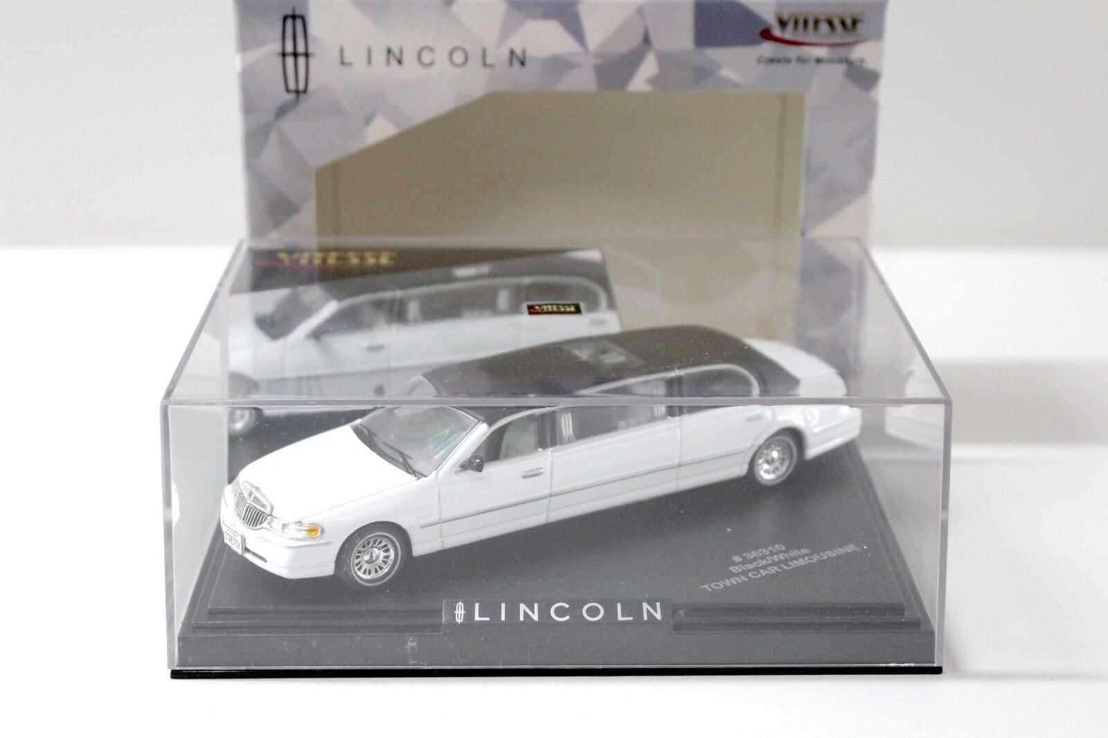 1:43 Vitesse Lincoln Town Car Limousine white / black roof