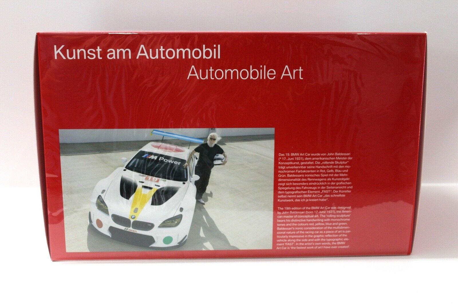 1:18 Kyosho BMW M6 GTLM 2016 ART CAR John Baldessari DEALER VERSION