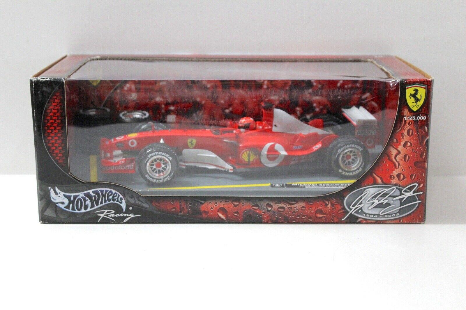1:18 Hot Wheels F1 Ferrari F2003 M.Schumacher 2003 World Champion