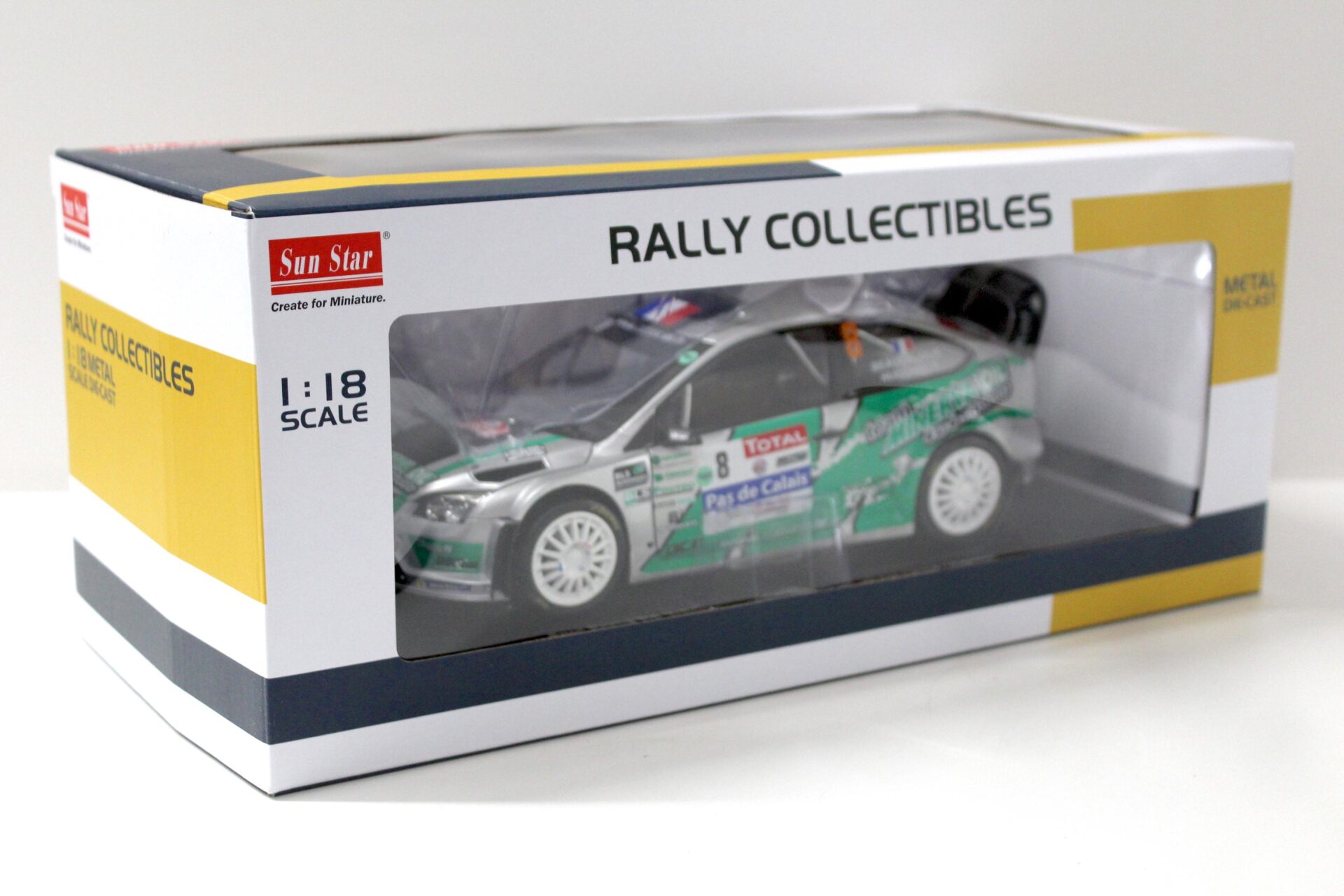 1:18 SunStar Ford Focus RS WRC08 Rallye du Touquet 2012 Hugonnot #8