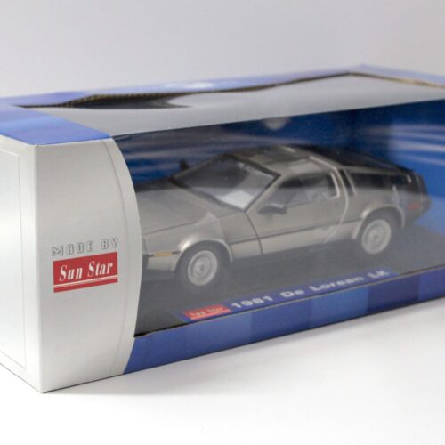 1:18 SunStar 1981 De Lorean LK DMC-12 Street Version satin finish
