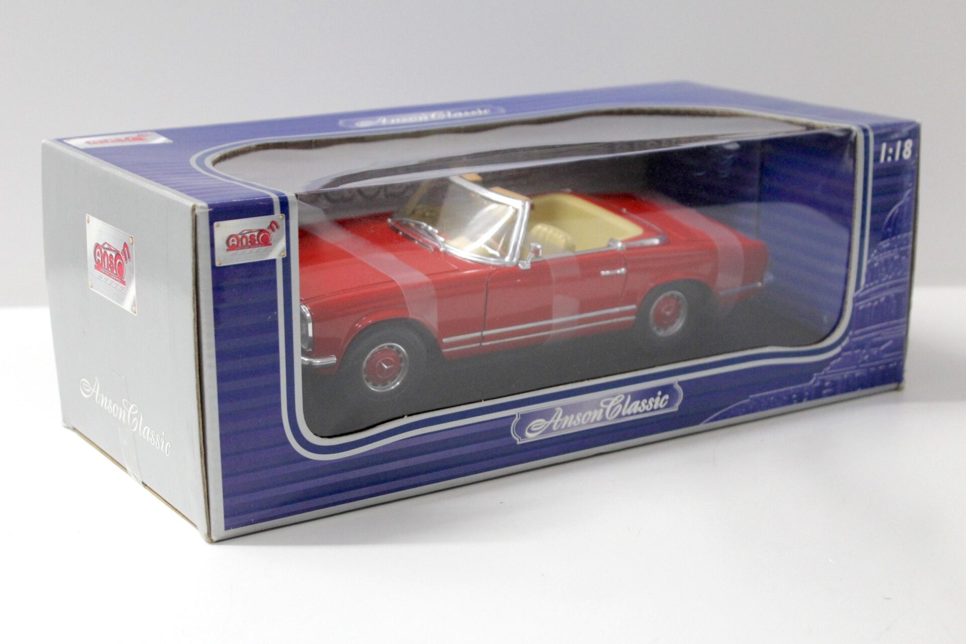 1:18 Anson Mercedes 280SL Cabrio Pagode red