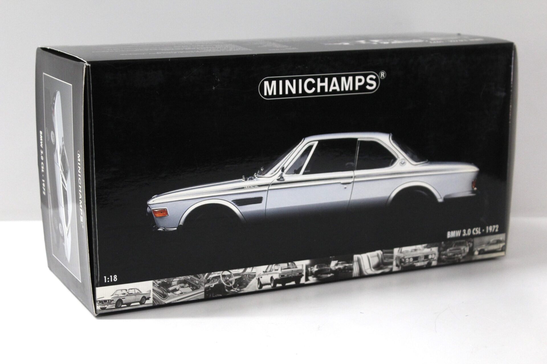 1:18 Minichamps BMW 3.0 CSL Coupe silver 1972