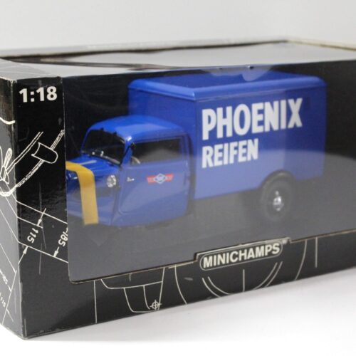 1:18 Minichamps Tempo Hanseat 3-wheeler "PHOENIX" blue