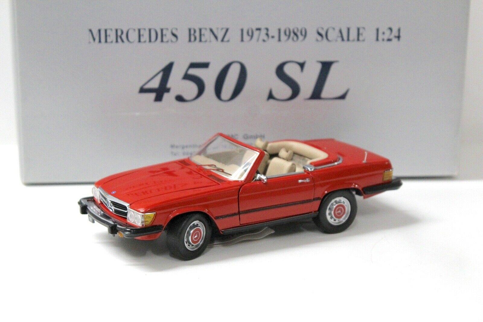 1:24 CMC Mercedes 450SL Convertible red 1973-1989