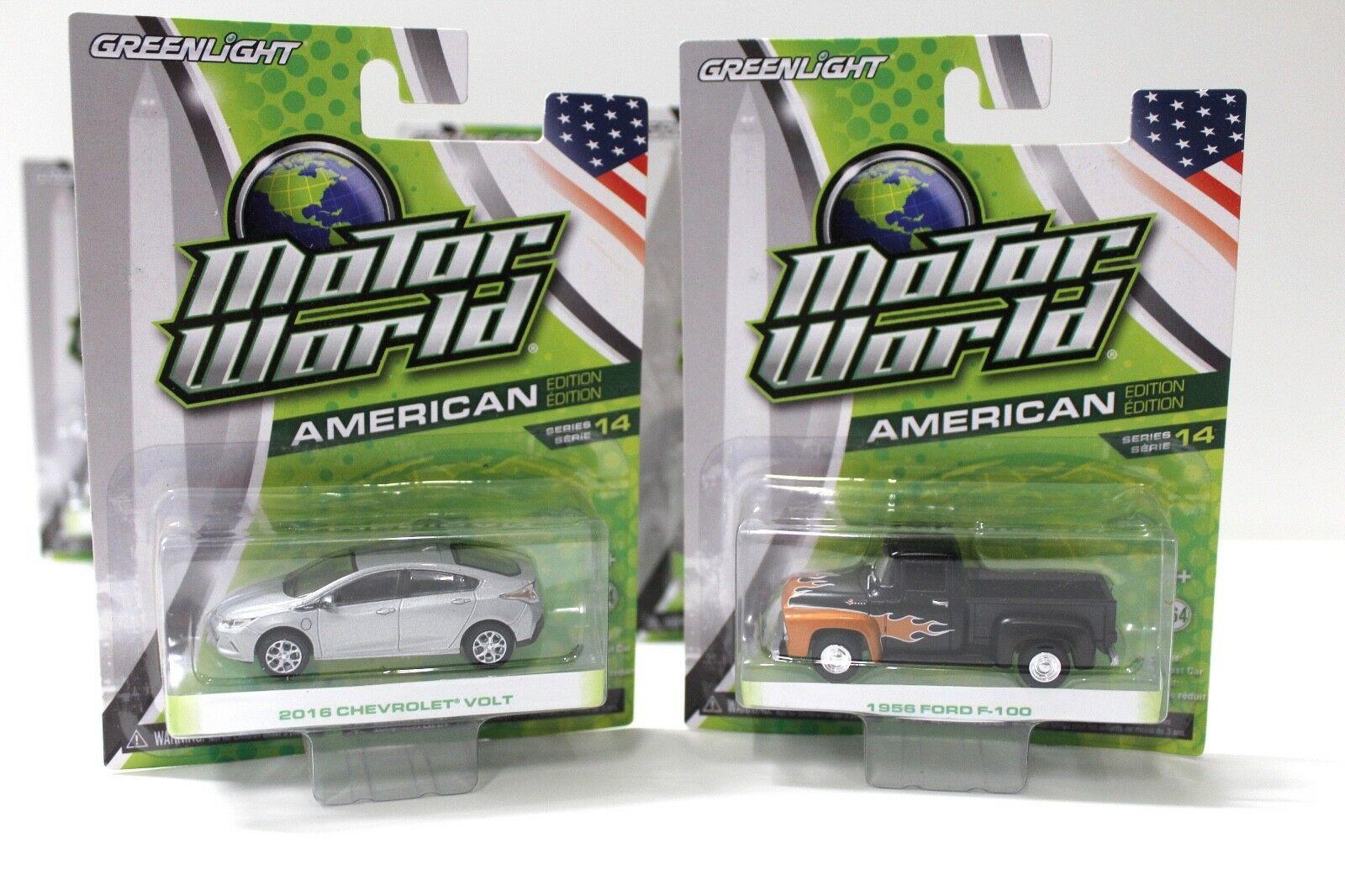 1:64 Greenlight Motor World *Series 14* VW, Ford - 6 pcs SET