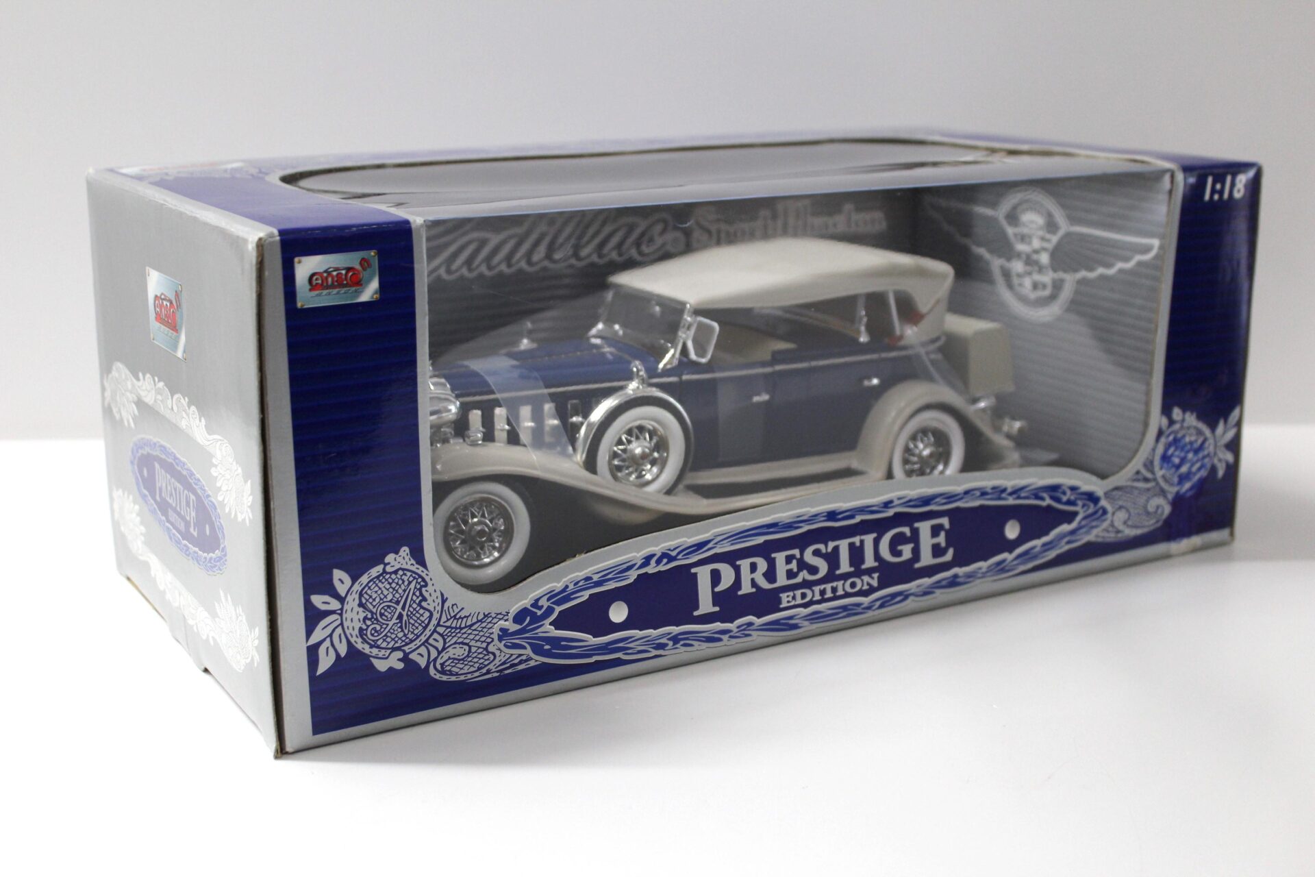 1:18 Anson 1932 Cadillac Sport Phaeton blue/ grey