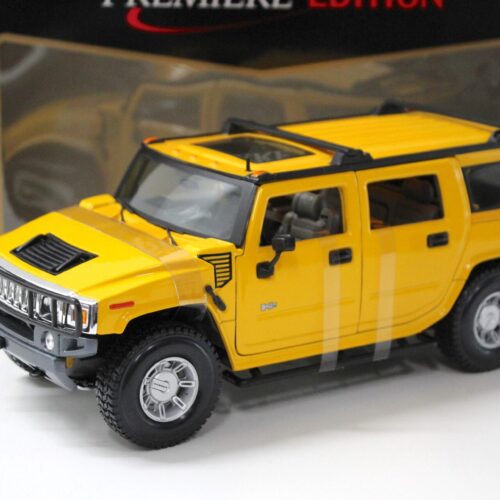 1:18 Maisto Hummer H2 SUV yellow