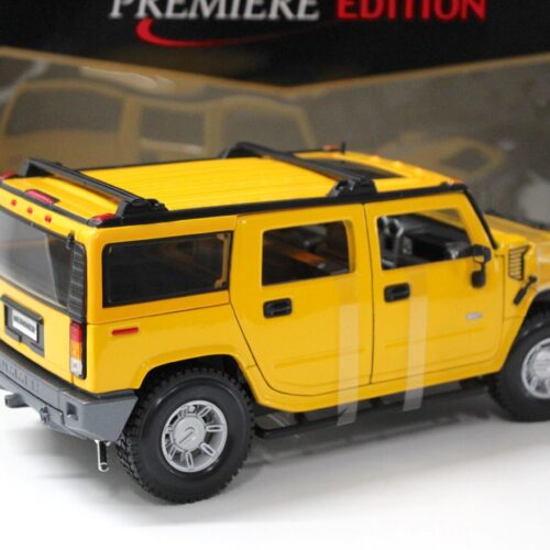 1:18 Maisto Hummer H2 SUV yellow