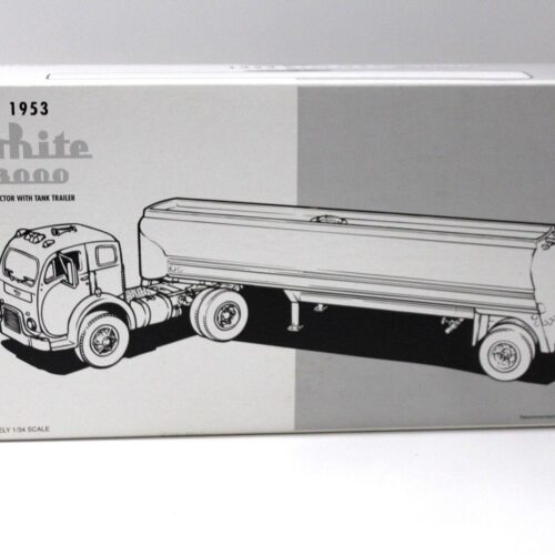 1:34 First Gear White 3000 Truck + Tank Trailer *SHELL*