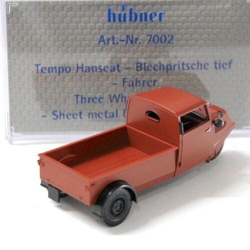 1:32 Hübner Tempo Hanseat Blechpritsche tief dark red #7002