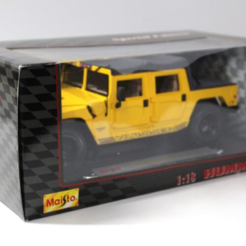 1:18 Maisto Hummer Humvee Soft Top yellow