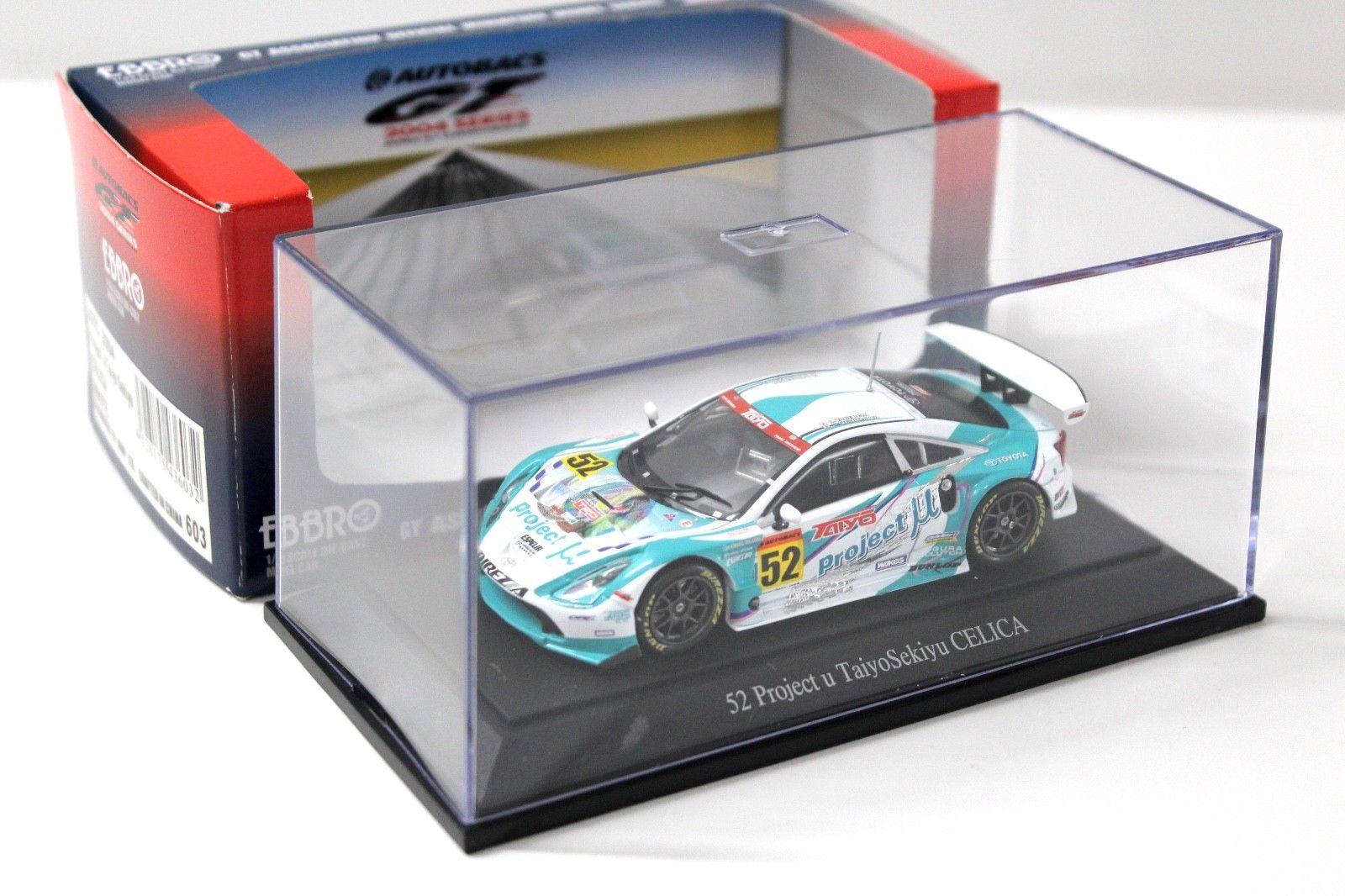 1:43 Ebbro Toyota Celica #52 JGTC 2004 Project u Taiyo #52