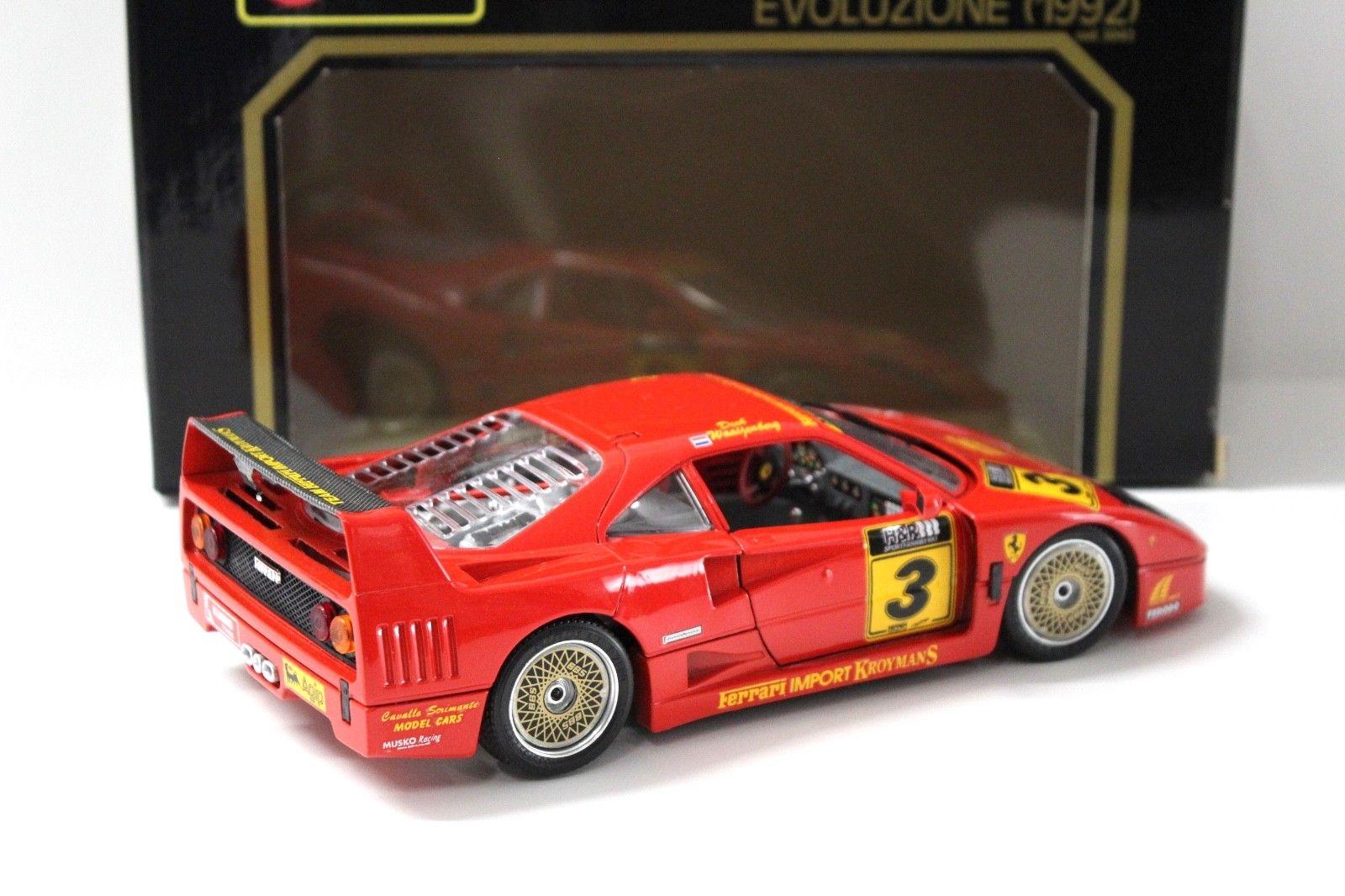 1:18 Bburago Ferrari F40 Kroymans 1995 "C. SCRIMANTE" red