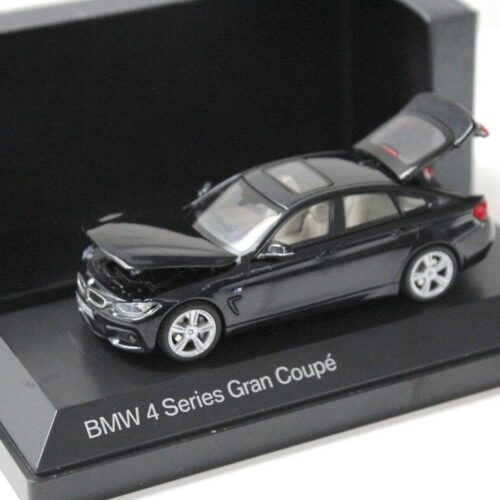1:43 Kyosho BMW 4er 4 Series Gran Coupe black DEALER VERSION