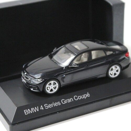 1:43 Kyosho BMW 4er 4 Series Gran Coupe black DEALER VERSION