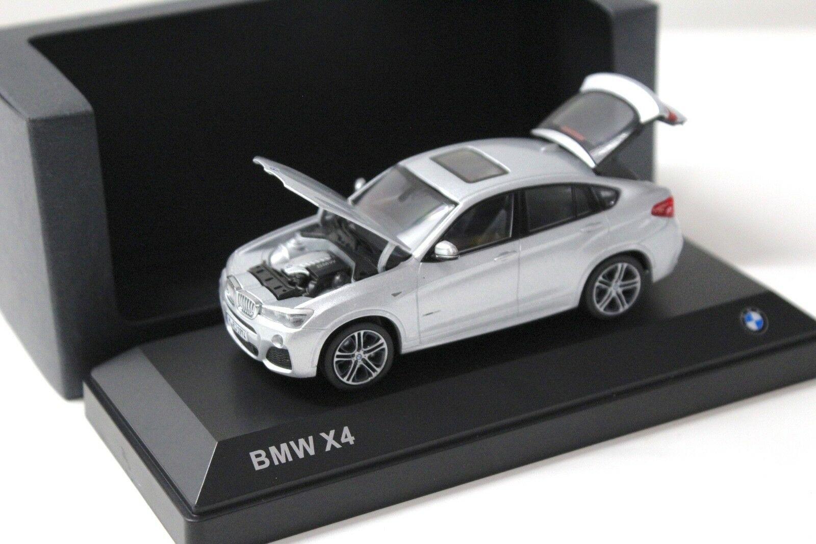 1:43 Herpa BMW X4 (F26) silver DEALER VERSION