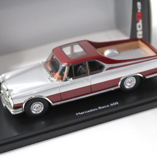 1:43 Schuco PRO.R43 Mercedes 600 Pick-up EL Benzo silver/ red